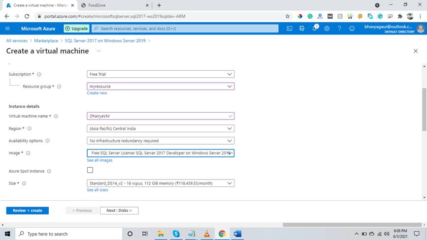How To Create A SQL Server Instance In The Managed Virtual Machine